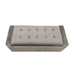 Avis Mes Banc de rangement en velours - Gris