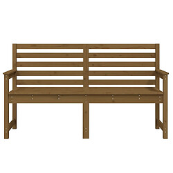 Acheter vidaXL Banc de jardin - Pin massif, Marron miel