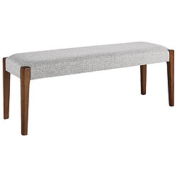 Beliani Banquette en tissu gris clair ELYRIA