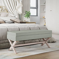 VidaXL Tabouret de rangement - Gris clair
