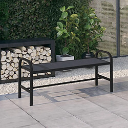vidaXL Banc de jardin acier/WPC - 124,5 cm