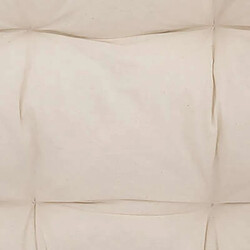 Pegane Banc en rotin avec coussin - Naturel pas cher