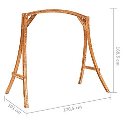 vidaXL Cadre de Balançoire Bois pas cher