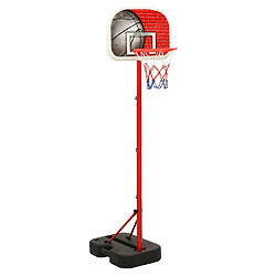 vidaXL Ensemble de jeu de basket-ball réglable Ensemble de basket-ball - Hauteur 138,5-166 cm - PVC/PP - Pour enfants