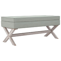 VidaXL Tabouret de rangement - Gris clair