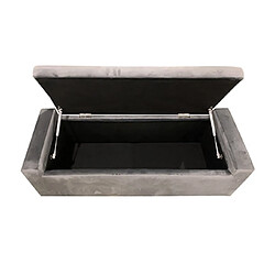 Acheter Mes Banc de rangement en velours - Gris