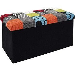 The Home Deco Factory Coffre de rangement Patchwork