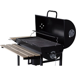 Habitat Et Jardin Barbecue XXL charbon de bois King - 95 x 63 x 105 cm - Noir