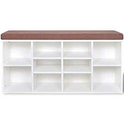 Avis VidaXL Blanc et marron