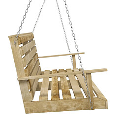 Acheter vidaXL Balancelle Bois de pin imprégné 110 cm