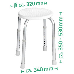Avis RIDDER Tabouret de Salle de Bain Blanc