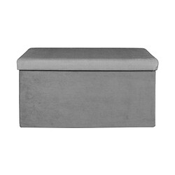 The Home Deco Factory the_home_deco_factory Coffre banc pliable Giulia - Velours Gris