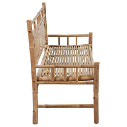 Acheter vidaXL Banc de jardin avec coussin - Bambou