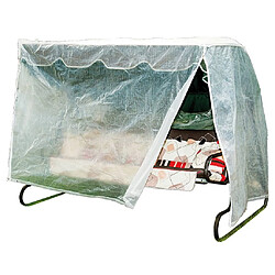 Happy People Housse de protection balancelle Housse balancelle jardin - Polyester robuste - Protection UV - Transparent - 210 x 150 x 139 cm