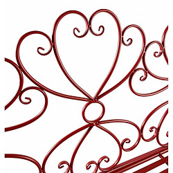 Avis L'héritier du temps banc de jardin Margharet - Rouge