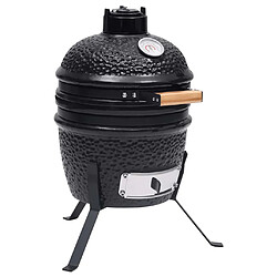 vidaXL Kamado 2-en-1 56 cm - Noir