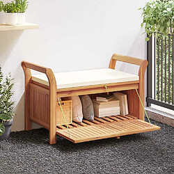 vidaXL Banc de Rangement - Acacia