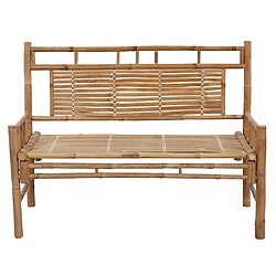 Avis vidaXL Banc de jardin 120 cm avec coussin Bambou