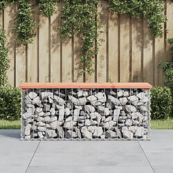 vidaXL Banc jardin gabion 103x31,5x42 cm