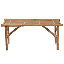Avis vidaXL Banc pliable - Bambou