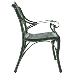 Acheter VIDAXL Banc aluminium coulé vert avec motifs