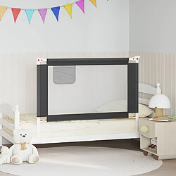 vidaXL Barrière de sécurité de lit d'enfant - Gris foncé