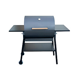 Visiodirect Barbecue Zinc sur Roues