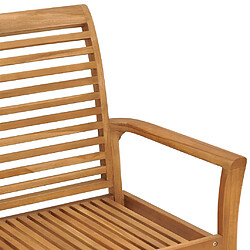 Acheter vidaXL Banc de jardin avec coussin vert vif Bois de teck