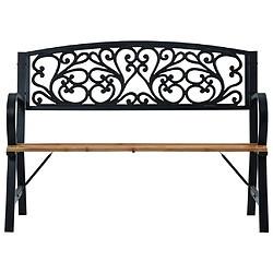 vidaXL Banc de jardin bois et métal