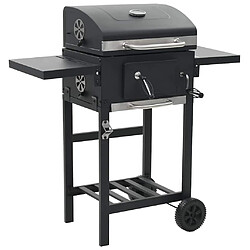 vidaXL Gril de barbecue charbon Noir