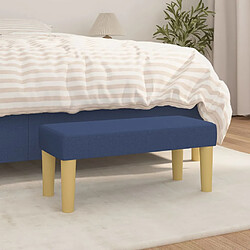 vidaXL Banc Bleu 70 cm - Tissu polyester
