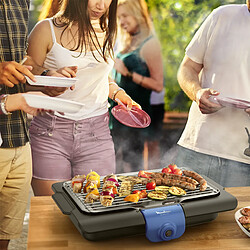 Barbecue électrique posable 2100w - BG134812 - Accessimo Table - MOULINEX pas cher