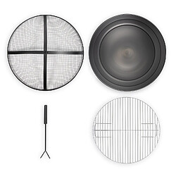 Acheter Brasero au bois ou au charbon 47.5cm noir - doc286 - LIVOO