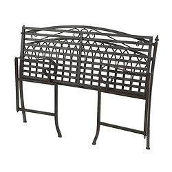 Avis JARDIéco JARDIDECO Banc de Jardin 118 cm - Métal Gris