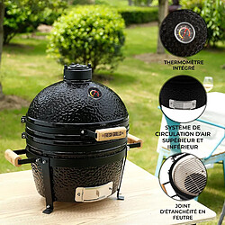 Monstershop Barbecue Kamado 40,6cm - Noir