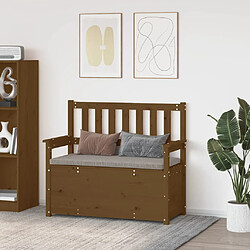 vidaXL Banc pin massif - Marron miel