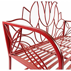 Avis L'héritier du temps Banc de jardin Tulipe - Rouge