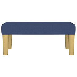 Avis vidaXL Banc Bleu 70 cm - Tissu polyester