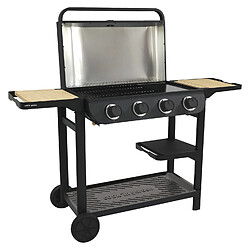Avis cook'in garden Barbecue au gaz, 4 brûleurs - Noir