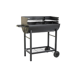 DKD Home Decor Barbecue en acier 91x45cm - Noir Barbecue acier - Non réglable - Couleur: Noir - Dimensions: 91 x 45 cm