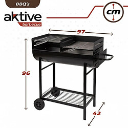 Aktive Barbecue Charbon avec Roues