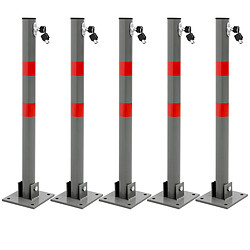 ECD Germany 5x Barrière de Parking Rabattable