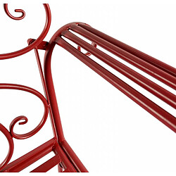 Acheter L'héritier du temps banc de jardin Margharet - Rouge