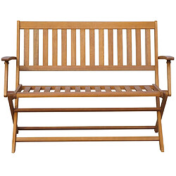 vidaXL Banc jardin pliant 120 cm bois d'acacia