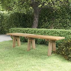 vidaXL Banc de jardin 160 cm - Pin massif imprégné