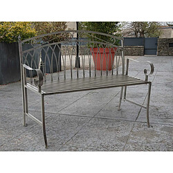 Acheter JARDIéco JARDIDECO Banc de Jardin 118 cm - Métal Gris