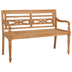 vidaXL Banc Batavia 120 cm teck