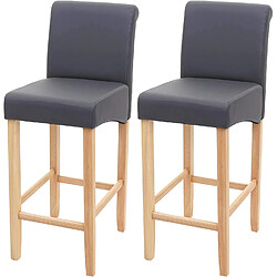 Decoshop26 Lot de 2 tabourets TDB04071