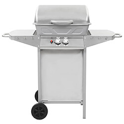 Avis vidaXL Barbecue à gaz 2 zones Argenté