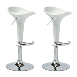 Decoshop26 Tabouret design - Blanc